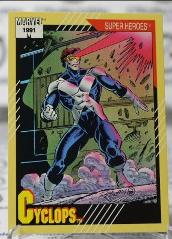 CYCLOPS # 51  X-MEN MARVEL  NM SUPER HEROES NON-SPORT TRADING CARD IMPEL 1991