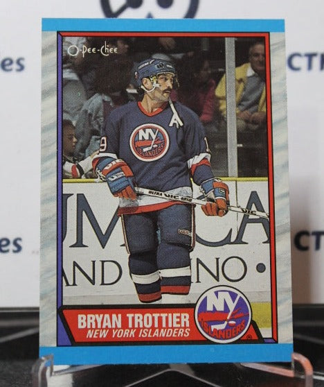 1989-90 O-PEE CHEE BRYAN TROTTIER # 149 NEW YORK ISLANDERS NHL HOCKEY CARD