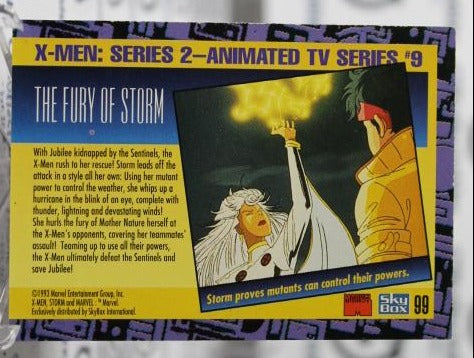 STORM # 99 X-MEN 2 SERIES ANIMATED MARVEL NM SUPER HEROES  NON-SPORT TRADING CARD SKYBOX 1993