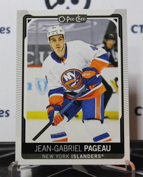 2021-22 O-PEE CHEE JEAN-GABRIEL PAGEAU # 23 NEW YORK ISLANDERS NHL HOCKEY CARD