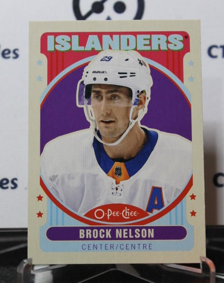 2021-22 O-PEE CHEE BROCK NELSON # 40 RETRO NEW YORK ISLANDERS NHL HOCKEY CARD