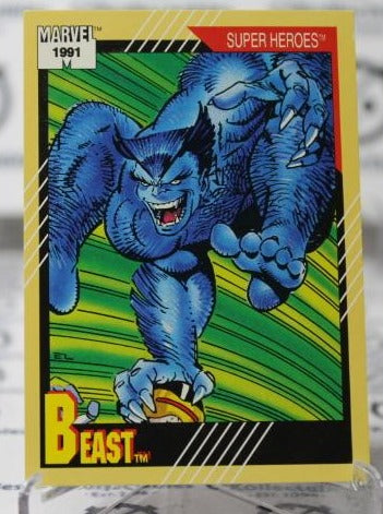 BEAST # 40  X-MEN MARVEL NM SUPER HEROES  NON-SPORT TRADING CARD IMPEL 1991