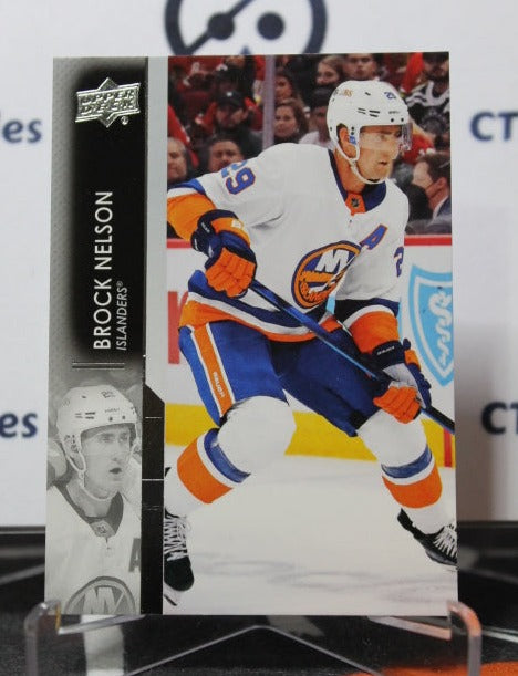 2021-22 UPPER DECK BROCK NELSON  # 365  NEW YORK ISLANDERS HOCKEY CARD