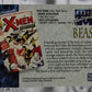 BEAST # 7  X-MEN MARVEL MASTERPIECES NM SUPER HEROES  NON-SPORT TRADING CARD SKYBOX 1992 MINOR WEAR