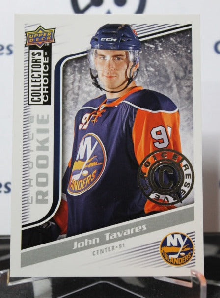 2009-10 UPPER DECK JOHN TAVARES # 273 CHOICE ROOKIE NEW YORK ISLANDERS HOCKEY CARD