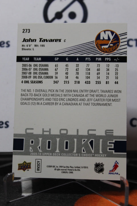 2009-10 UPPER DECK JOHN TAVARES # 273 CHOICE ROOKIE NEW YORK ISLANDERS HOCKEY CARD