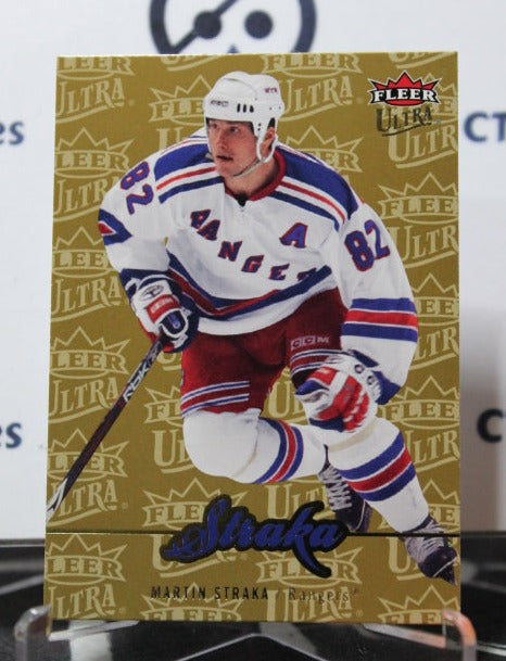 2007-08 FLEER ULTRA MARTIN STRAKA # 66 NEW YORK RANGERS  NHL HOCKEY TRADING CARD