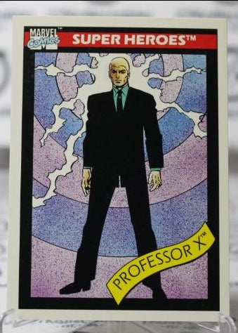 PROFESSOR X # 7  X-MEN  MARVEL NM SUPER HEROES  NON-SPORT TRADING CARD IMPEL 1990