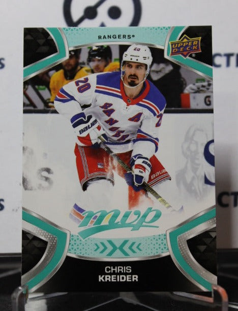 2021-22  UPPER DECK MVP CHRIS KREIDER  # 20  NEW YORK RANGERS  NHL HOCKEY CARD