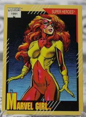 MARVEL GIRL # 4  MARVEL NM SUPER HEROES  NON-SPORT TRADING CARD IMPEL 1991