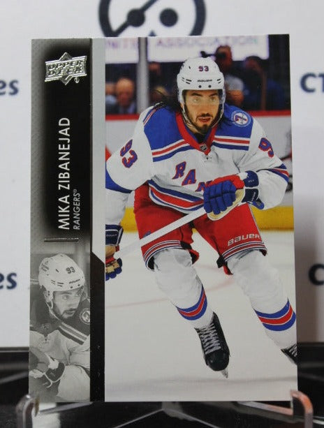 2021-22  UPPER DECK MIKA ZIBANEJAD  # 373  NEW YORK RANGERS  NHL HOCKEY CARD