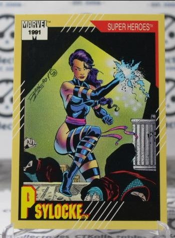 PSYLOCKE # 18  X-MEN  MARVEL NM SUPER HEROES  NON-SPORT TRADING CARD IMPEL 1991