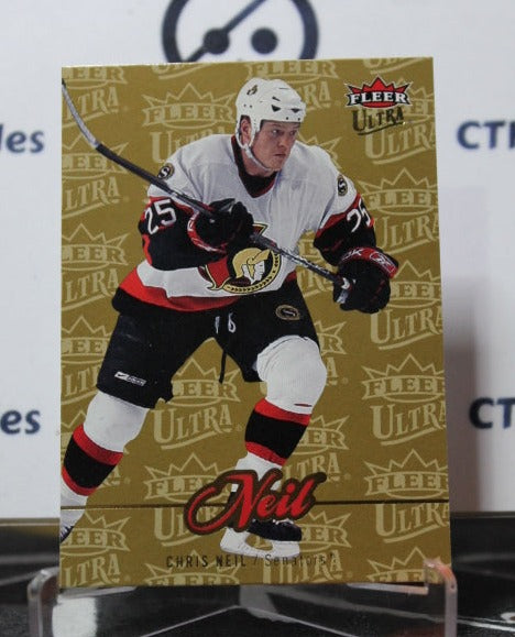 2007-08 FLEER ULTRA CHRIS NEIL  # 64 OTTAWA SENATORS NHL HOCKEY CARD