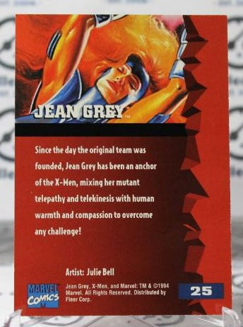 JEAN GREY # 25 NM X-MEN '95 FLEER ULTRA MARVEL SUPER HEROES NON-SPORT TRADING CARD 1994