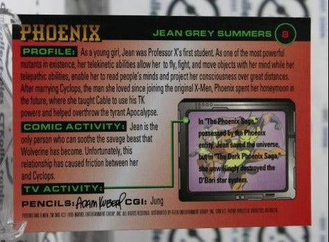 PHOENIX # 8  X-MEN '95 FLEER ULTRA MARVEL  NM SUPER HEROES  NON-SPORT TRADING CARD  1995