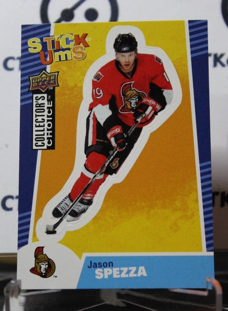 2009-10 UPPER DECK JASON SPEZZA # SU19  STICK-UMS OTTAWA SENATORS HOCKEY CARD