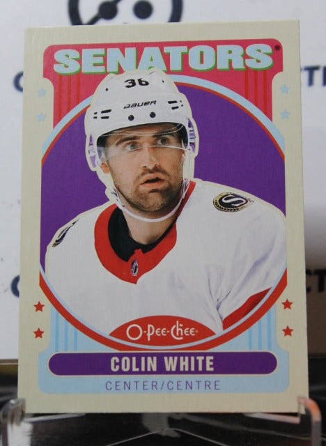 2021-22 O-PEE-CHEE COLIN WHITE # 55 RETRO OTTAWA SENATORS NHL HOCKEY CARD