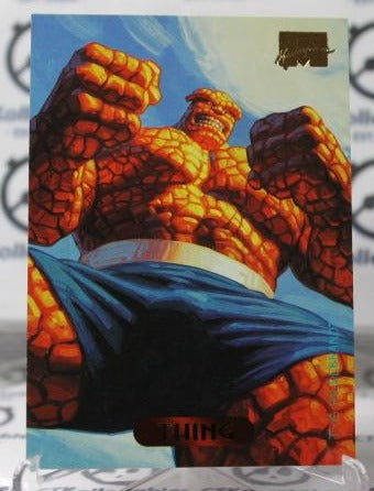 THE THING # 123 FANTASTIC FOUR MARVEL MASTERPIECES SUPER HEROES  NON-SPORT TRADING CARD SKYBOX 1994 MINOR WEAR