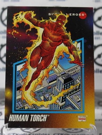 HUMAN TORCH # 58 FANTASTIC FOUR MARVEL SUPER HEROES NM NON-SPORT TRADING CARD IMPEL 1992