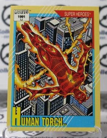 HUMAN TORCH # 10 FANTASTIC FOUR MARVEL SUPER HEROES NM NON-SPORT TRADING CARD IMPEL 1991