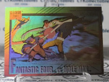 FANTASTIC FOUR VS MOLE MAN # H-5 HOLO CHASE MARVEL SUPER HEROES IMPEL NON-SPORT TRADING CARD 1991