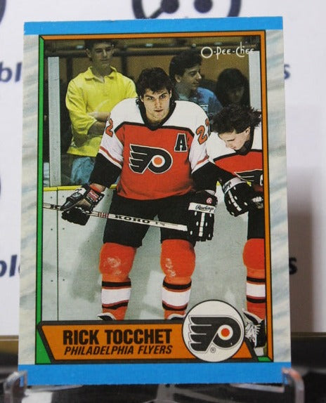 1989-90 O-PEE-CHEE RICK TOCCHET  # 80  PHILADELPHIA FLYERS NHL HOCKEY  CARD