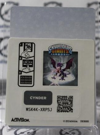 SKYLANDERS CYNDER GIANTS NM  NON-SPORT ACTIVISION CARD 2011