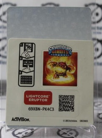 SKYLANDERS ERUPTOR GIANTS NM  NON-SPORT ACTIVISION CARD 2011