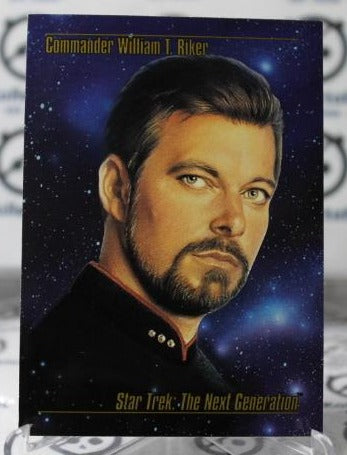 STAR TREK # 10 COMMANDER WILLIAM T. RIKER  NM  NON-SPORT SKYBOX CARD 1993