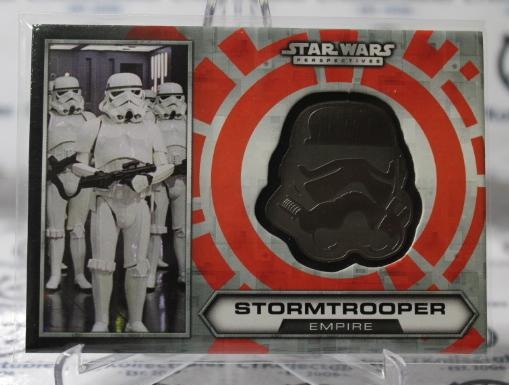 STAR WARS PERSPECTIVES # 4 OF 30 STORMTROOPER EMPIRE HELMET MEDALLION NM  NON-SPORT TOPPS CARD