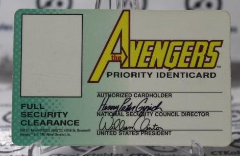 THE AVENGERS PRIORITY IDENTICARD MARVEL NM SUPER HEROES  NON-SPORT TRADING CARD 1997