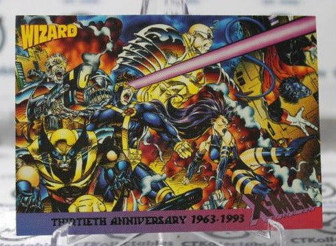 X-MEN ANNIVERSARY NON-SPORT MARVEL COMICS/WIZARD MAGAZINE PROMO CARD  1993