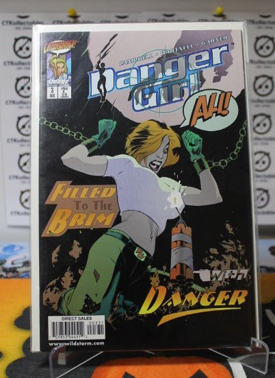 DANGER GIRL  # 3 CLIFFHANGER / IMAGE COMICS VARIANT COMIC BOOK 1998