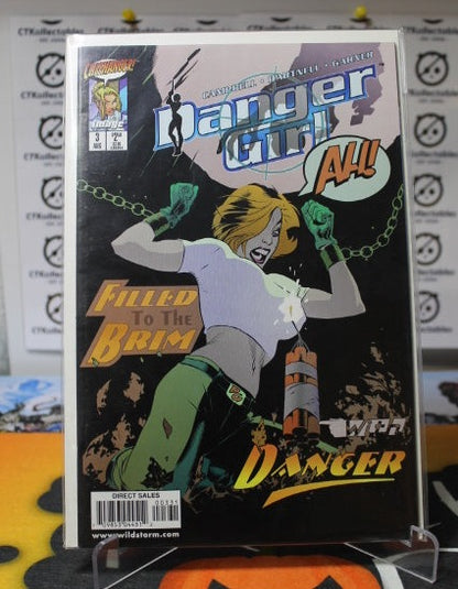 DANGER GIRL  # 3 CLIFFHANGER / IMAGE COMICS VARIANT COMIC BOOK 1998