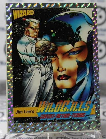 WILDC.A.T.S # 7 JIM LEE NON-SPORT IMAGE COMICS/WIZARD MAGAZINE PROMO CARD (FOIL PRISM) 1992