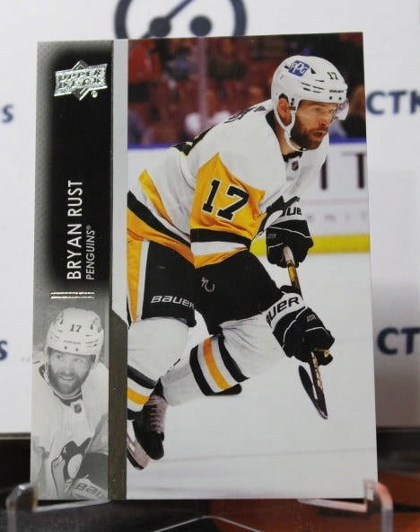 2021-22 UPPER DECK BRYAN RUST # 391  PITTSBURGH PENGUINS NHL HOCKEY TRADING CARD