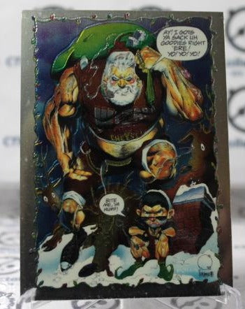 CHRISTMAS EVE IN BROOKLYN NON-SPORT  WIZARD MAGAZINE PROMO CARD (CHROME) 1993