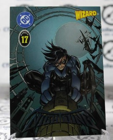 NIGHTWING # 17 NON-SPORT DC COMICS/WIZARD MAGAZINE PROMO CARD (CHROME) 1997