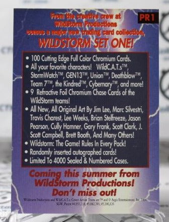 WILDC.A.T.S # PR1 NON-SPORT WILDSTORM PRODUCTIONS PROMO CARD (CHROM) 1994