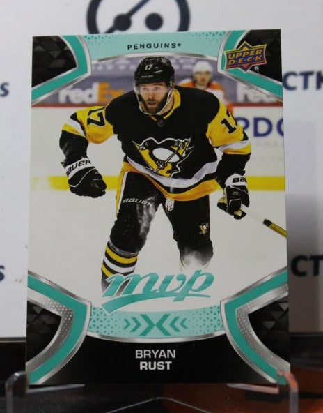 2021-22 UPPER DECK MVP BRYAN RUST # 17 PITTSBURGH PENGUINS NHL HOCKEY TRADING CARD