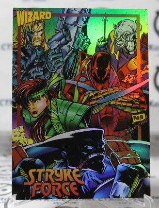 STRYKE FORCE # 9 NON-SPORT IMAGE COMICS/WIZARD MAGAZINE PROMO CARD (CHROME) 1993