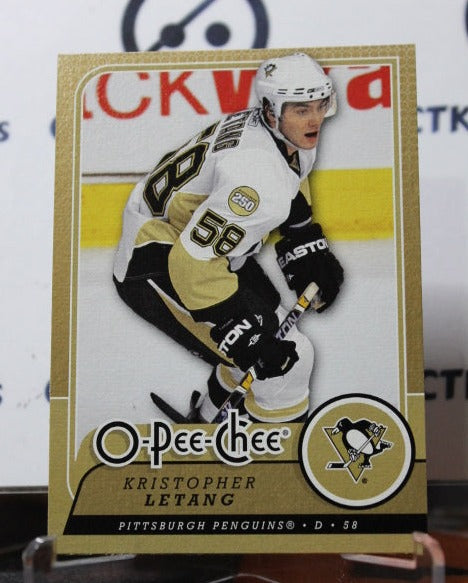 2008-09 O-PEE-CHEE KRISTOPHER LETANG # 456  PITTSBURGH PENGUINS NHL HOCKEY CARD