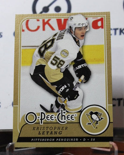 2008-09 O-PEE-CHEE KRISTOPHER LETANG # 456  PITTSBURGH PENGUINS NHL HOCKEY CARD