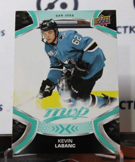 2021-22 UPPER DECK MVP KEVIN LABANC # 62 SAN JOSE SHARKS HOCKEY CARD