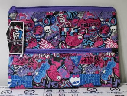 MONSTER HIGH PENCIL CASE 23 X 33 CM NEW WITH TAGS