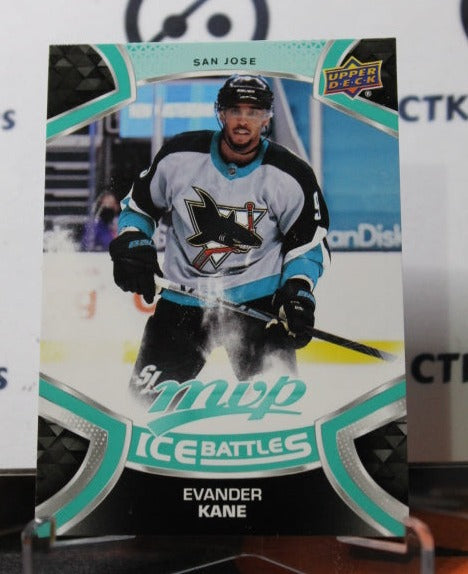 2021-22 UPPER DECK MVP EVANDER KANE # 78 ICE BATTLES SAN JOSE SHARKS HOCKEY CARD