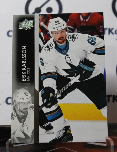 2021-22 UPPER DECK ERIK KARLSSON # 395  SAN JOSE SHARKS HOCKEY CARD