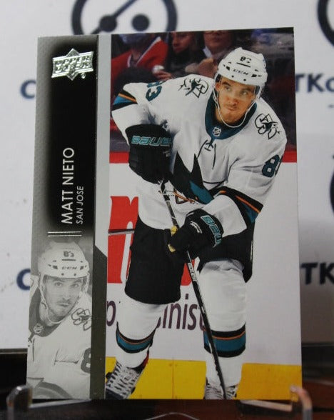 2021-22 UPPER DECK MATT NIETO # 397  SAN JOSE SHARKS HOCKEY CARD