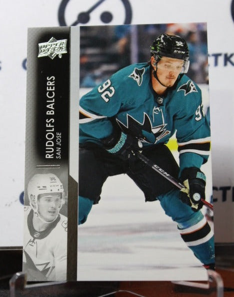 2021-22 UPPER DECK RUDOLFS BALCERS # 393  SAN JOSE SHARKS HOCKEY CARD