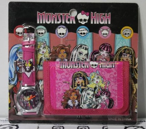 MONSTER HIGH WATCH AND WALET SET UNOPENED